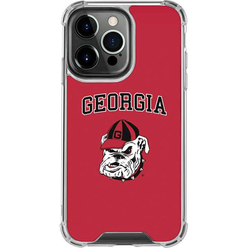 University of Georgia Bulldogs Logo iPhone 15 Pro Clear Case
